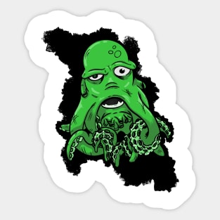 Octopus green Sticker